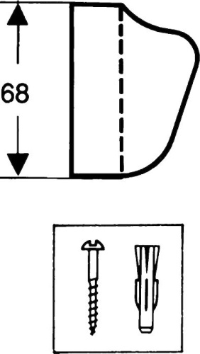 Настенный держатель Hansgrohe 28321000 фото 4