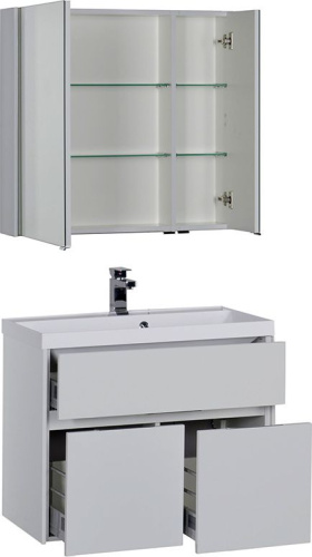 Мебель для ванной Aquanet Латина 80 белая фото 10