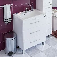 Мебель для ванной СанТа Омега 65 напольная белая без доводчика