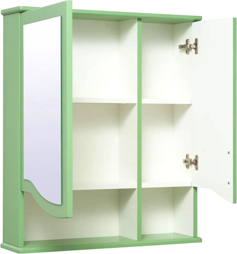 Зеркало-шкаф Runo Марсель 65, зеленый фото 3