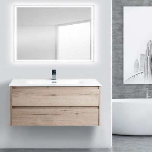 Мебель для ванной BelBagno Kraft 100 rovere galifax bianco фото 5
