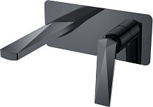 Смеситель Boheme Venturo 375-SGM С ВНУТРЕННЕЙ ЧАСТЬЮ, для раковины, shine gun metall