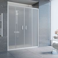 Душевая дверь в нишу Vegas Glass Z2P 190 01 10 профиль белый, стекло сатин