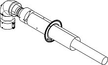 Комплект дымохода Protherm 0020199059 60/110 мм для подключения к дымоходу 60 мм в шахте