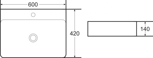 Тумба с раковиной Armadi Art Vallessi Avangarde Linea 80, белая, с накладной раковиной фото 9