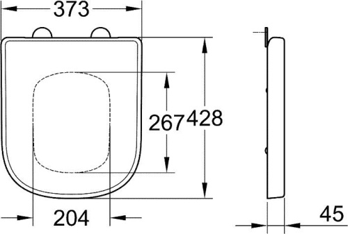 Унитаз подвесной Grohe Euro Ceramic 3920600H компактный фото 6