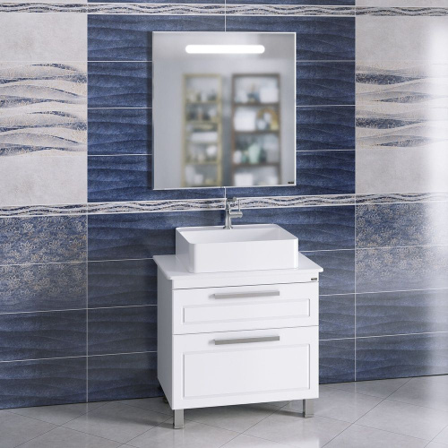 Мебель для ванной СанТа Нептун 80 напольная, со столешницей фото 2