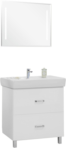Мебель для ванной AQUATON Америна Н 80 белая фото 6