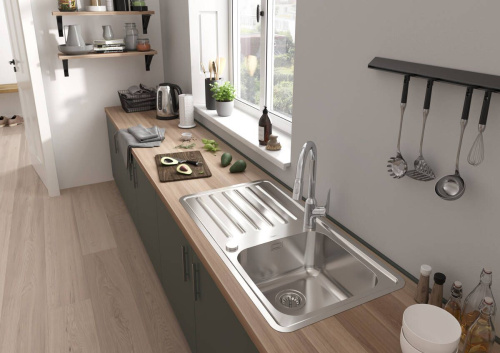 Смеситель Hansgrohe Focus M42 71800000 для кухонной мойки, хром фото 2