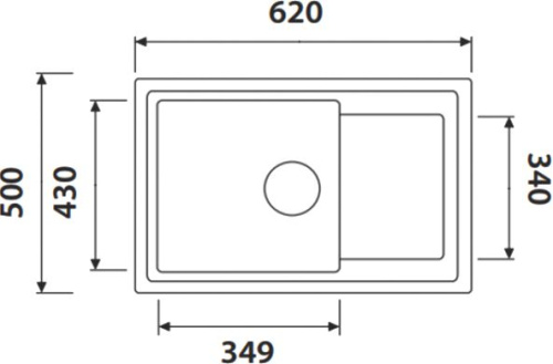 Мойка кухонная Kaiser KGMO-6250-G серая фото 2