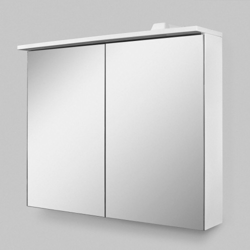 Зеркало-шкаф AM.PM Spirit V2.0 80 с LED-подсветкой, белый глянец фото 3