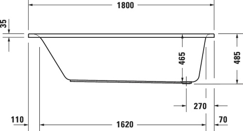 Акриловая ванна Duravit D-Neo 700475000000000 180x80 фото 4