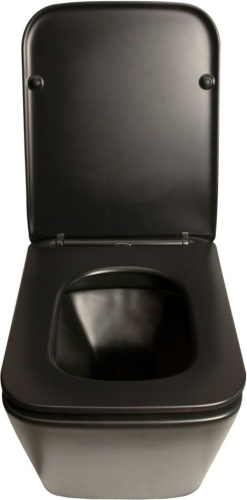 Унитаз подвесной SantiLine SL-5004MB безободковый, с микролифтом фото 2