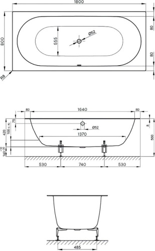 Стальная ванна Bette Starlet Spirit 180x80 с самоочищающимся покрытием фото 6 Стальная ванна Bette Starlet Spirit 180x80 с самоочищающимся покрытием фото 6