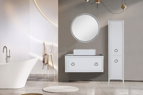 Зеркало ASB-Woodline Марика 85 круглое фото 7