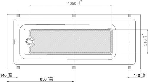 Акриловая ванна Triton Аура 170x70 фото 7