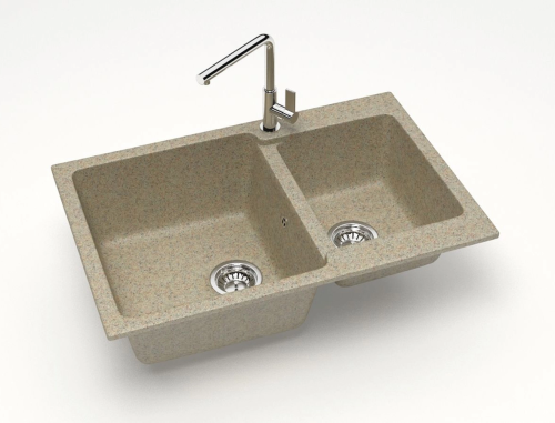 8 328 руб. Мойка кухонная ZETT lab. T191Q005 песочная фото 2 Мойка кухонная ZETT lab. T191Q005 песочная фото 2