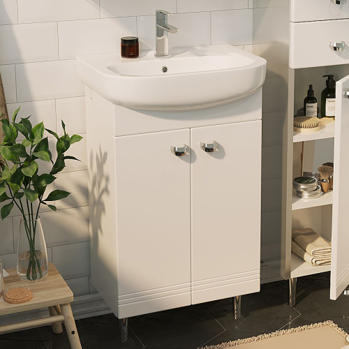 Мебель для ванной 1MarKa Story 45Н белый глянец фото 11