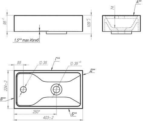Рукомойник Art&Max Family Mini 40 фото 3