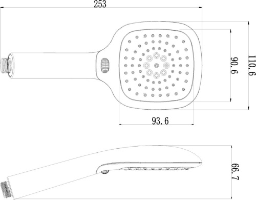 Душевая лейка Lemark LM1013Blaсk фото 2