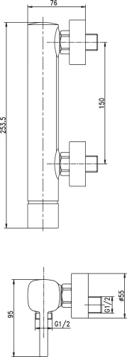5 696 руб. Смеситель Aquanet Minima AF130-30C для душа фото 2 Смеситель Aquanet Minima AF130-30C для душа фото 2