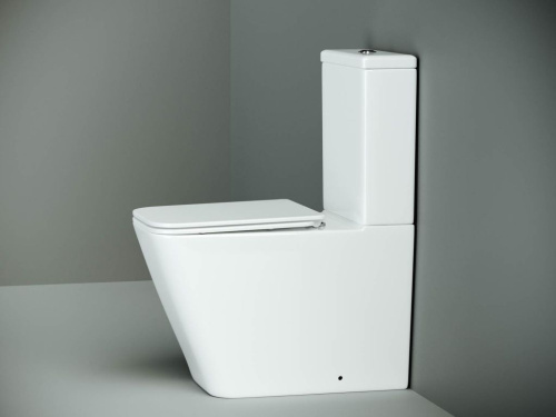 Унитаз-компакт Ceramica Nova Cubic CN1803 с микролифтом, безободковый фото 4
