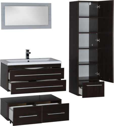 Шкаф-пенал Aquanet Нота венге фото 8