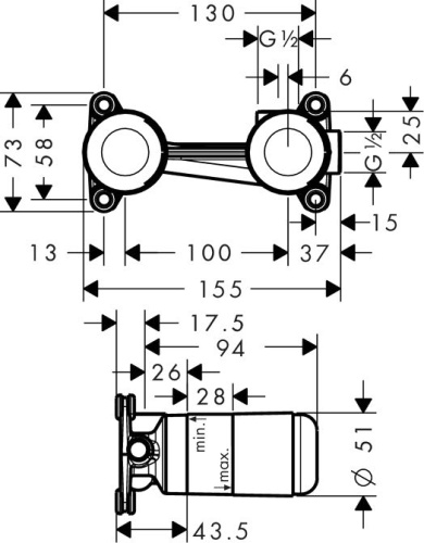 Душевой комплект Hansgrohe Talis E 71740000 + 71734000 + 13622180 + душевой гарнитур фото 8