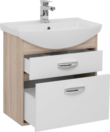 Мебель для ванной Aquanet Грейс 65 2 ящика, дуб сонома фото 2 Мебель для ванной Aquanet Грейс 65 2 ящика, дуб сонома фото 2