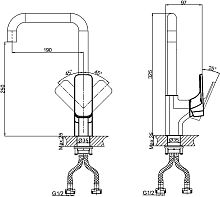 Смеситель D&K Berlin Technische DA1432495 для кухонной мойки