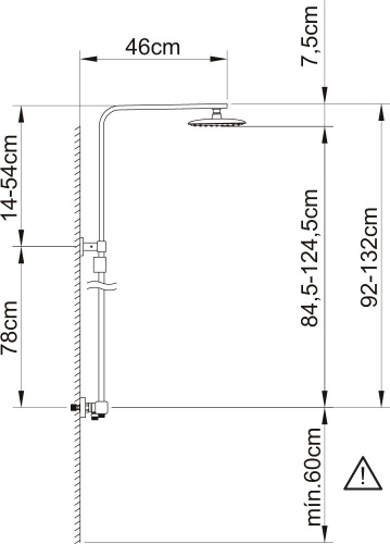 Душевая стойка Clever Saona Slim 61013 фото 10