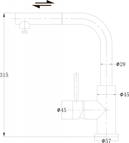 20 490 руб. Смеситель Omnires Albany AB1455IN для кухонной мойки, никель фото 2 Смеситель Omnires Albany AB1455IN для кухонной мойки, никель фото 2