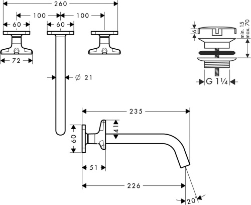 87 370 руб. Смеситель Axor Citterio M 34217000 для раковины фото 5 Смеситель Axor Citterio M 34217000 для раковины фото 5