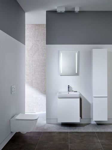 Унитаз подвесной Geberit Smyle Square с крышкой-сиденьем с микролифтом фото 3
