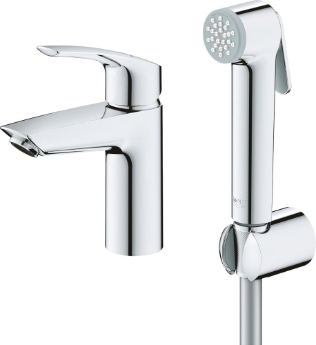 16 562 руб. Смеситель Grohe Eurosmart 23124003 для раковины с гигиеническим душем фото 2 Смеситель Grohe Eurosmart 23124003 для раковины с гигиеническим душем фото 2