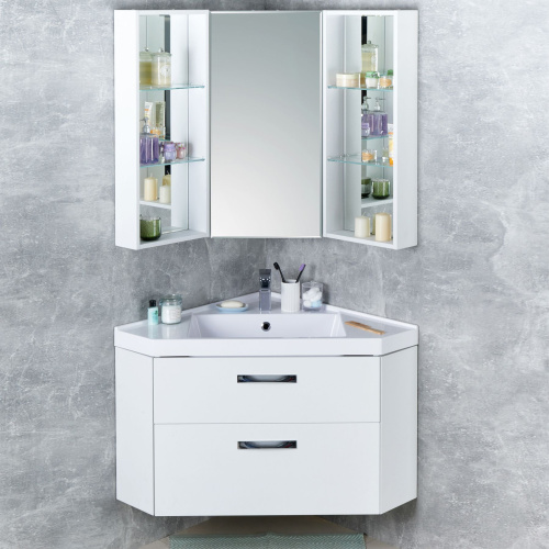 Мебель для ванной AQUATON Кантара 78 дуб полярный, подвесная фото 6 Мебель для ванной AQUATON Кантара 78 дуб полярный, подвесная фото 6