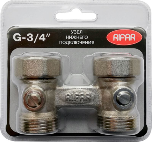 Узел нижнего подключения Rifar R.Ad.H01 3/4", прямой евроконус фото 4