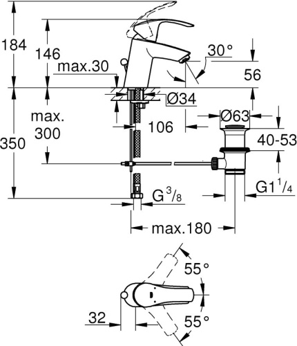 Душевой комплект Grohe Eurosmart 124446 фото 8