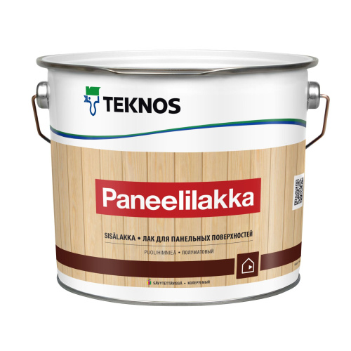 Лак Teknos PANEELILAKKA акриловый, для стен и потолков 2.7л