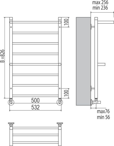 18 200 руб. Полотенцесушитель водяной Terminus Анкона П8 500x801 с полкой фото 5 Полотенцесушитель водяной Terminus Анкона П8 500x801 с полкой фото 5
