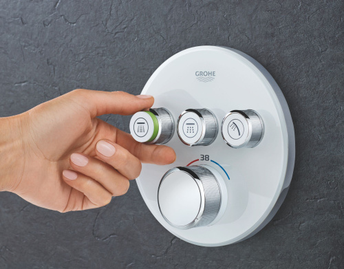 Термостат Grohe Grohtherm SmartControl 29904LS0 для душа, moon white фото 5