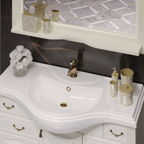 Мебель для ванной Opadiris Риспекто 100 белая матовая фото 8