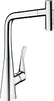 Смеситель Hansgrohe Metris Select M71 73820000 для кухонной мойки, хром
