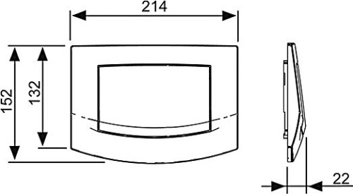 Кнопка смыва TECE Ambia 9240100 белая фото 2