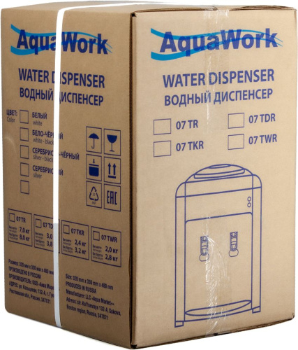 Кулер для воды AquaWork 0.7TWR белый, черный фото 11