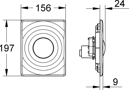 Кнопка смыва Grohe Surf 38574000 хром фото 13