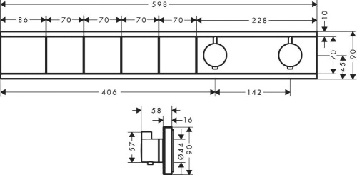 Душевой комплект Hansgrohe Rainfinity 15382700 + 26232700 + Душевой гарнитур фото 9
