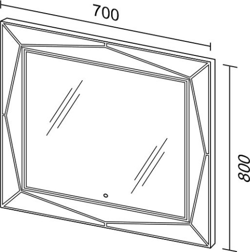 Зеркало Sanvit Геометрия 70 фото 4