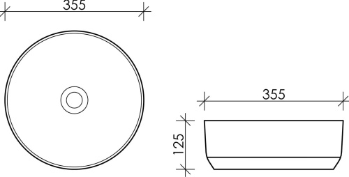 Раковина Ceramica Nova Element CN6006 белый матовый фото 8