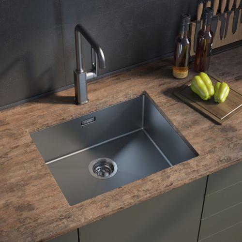 Мойка кухонная IDDIS Edifice EDI54G0i77 графит фото 2
